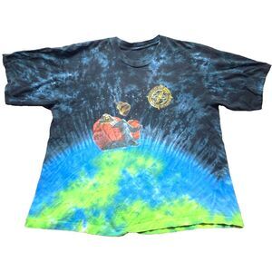 VTG Arlo Guthrie Shirt Adult‎ 3XL Tie Dye Single Stitch All Over the World Mens